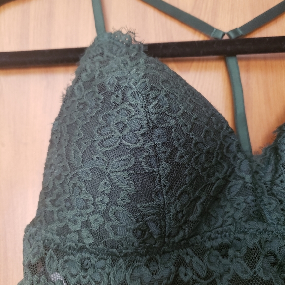 NWT Aerie Romantic Eyelash Lace Padded Bralette - Picture 2 of 4